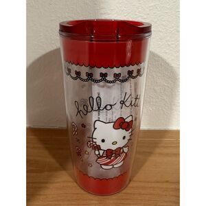 Hello Kitty by Sanrio Christmas Travel Tumbler, Red, 20 Oz. NWT